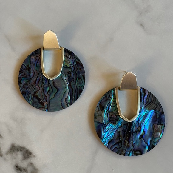Kendra Scott Diane Abalone Shell Earrings - Picture 1 of 2